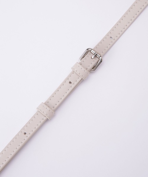 ADD CULUMN（アドカラム）の「ADD CULUMN/PUFF ショルダーバッグ（ショルダーバッグ・レディース・アイボリー/ブラック/ライトブルー・FREE）」の11枚目の写真