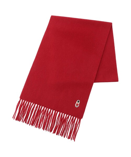 MACKINTOSH PHILOSOPHY（ﾏｯｷﾝﾄｯｼｭ ﾌｨﾛｿﾌｨｰ）の「【店舗限定】バッキンガムベア　カシミヤマフラー（マフラー・レディース・ベージュ/ホワイト系その他/ダークネイビー/レッド系その他2・FREE）」の7枚目の写真