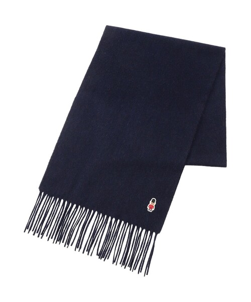 MACKINTOSH PHILOSOPHY（ﾏｯｷﾝﾄｯｼｭ ﾌｨﾛｿﾌｨｰ）の「【店舗限定】バッキンガムベア　カシミヤマフラー（マフラー・レディース・ベージュ/ホワイト系その他/ダークネイビー/レッド系その他2・FREE）」の8枚目の写真