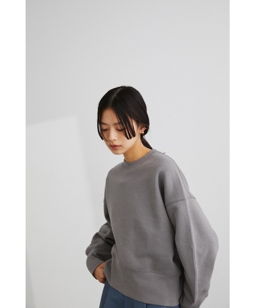 STYLEMIXER(スタイルミキサー)の「ロングリブ裏起毛スウェットトップ(スウェット・レディース・グリーン/ブラック/グレー/ホワイト・FREE)」の4枚目の写真