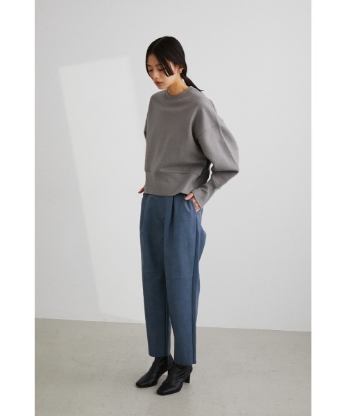 STYLEMIXER(スタイルミキサー)の「ロングリブ裏起毛スウェットトップ(スウェット・レディース・グリーン/ブラック/グレー/ホワイト・FREE)」の10枚目の写真