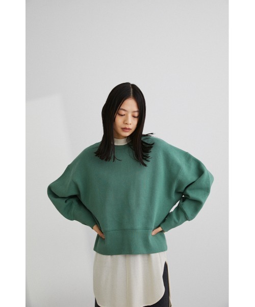 STYLEMIXER(スタイルミキサー)の「ロングリブ裏起毛スウェットトップ(スウェット・レディース・グリーン/ブラック/グレー/ホワイト・FREE)」の8枚目の写真