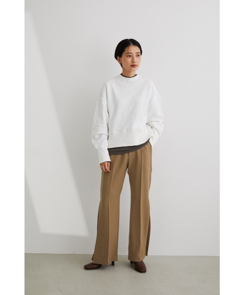 STYLEMIXER(スタイルミキサー)の「ロングリブ裏起毛スウェットトップ(スウェット・レディース・グリーン/ブラック/グレー/ホワイト・FREE)」の5枚目の写真