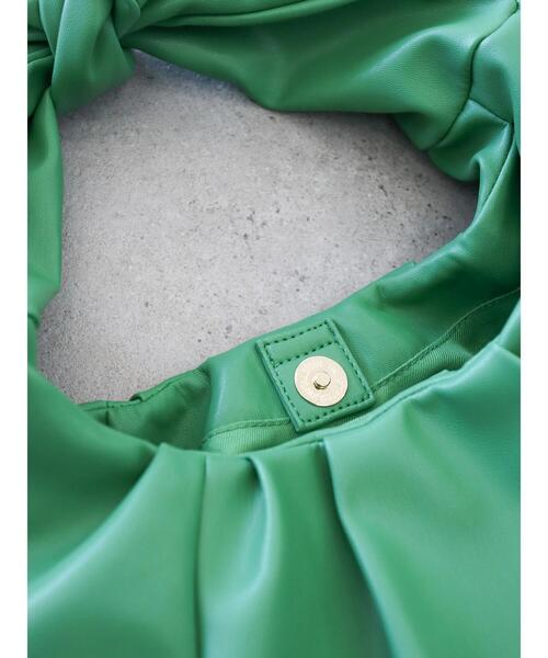 AMERICAN HOLIC(アメリカンホリック)の「ギャザーリボン結びハンドルバッグ(ハンドバッグ・レディース・ブラック/ブルー/グリーン/アイボリー・FREE)」の16枚目の写真