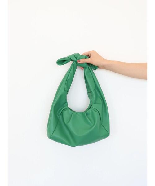 AMERICAN HOLIC(アメリカンホリック)の「ギャザーリボン結びハンドルバッグ(ハンドバッグ・レディース・ブラック/ブルー/グリーン/アイボリー・FREE)」の22枚目の写真