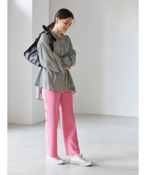 AMERICAN HOLIC(アメリカンホリック)の「ギャザーリボン結びハンドルバッグ(ハンドバッグ・レディース・ブラック/ブルー/グリーン/アイボリー・FREE)」の9枚目の写真