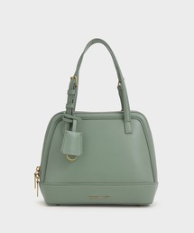 CHARLES & KEITH ネイビー ダークグリーントートバッグ⭐︎美品 CHARLES & KEITH（チャールズ & キース）｜トートバッグ