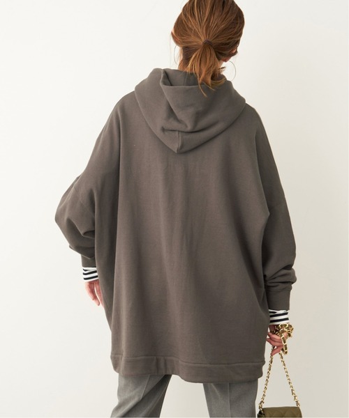 FRAMeWORK（フレームワーク）の「スウェットフードポンチョ◆（パーカー・レディース・チャコールグレー/ベージュ/キャメル・FREE）」の16枚目の写真