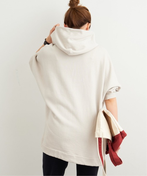 FRAMeWORK（フレームワーク）の「スウェットフードポンチョ◆（パーカー・レディース・チャコールグレー/ベージュ/キャメル・FREE）」の4枚目の写真