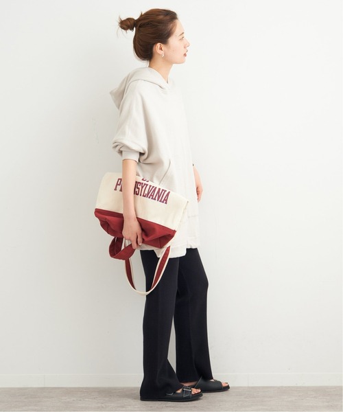 FRAMeWORK（フレームワーク）の「スウェットフードポンチョ◆（パーカー・レディース・チャコールグレー/ベージュ/キャメル・FREE）」の5枚目の写真