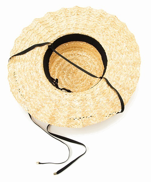 Casselini(キャセリーニ)の「Casselini(キャセリーニ)透かしなみなみハット(ハット・レディース・ブラック/ナチュラル・FREE)」の8枚目の写真