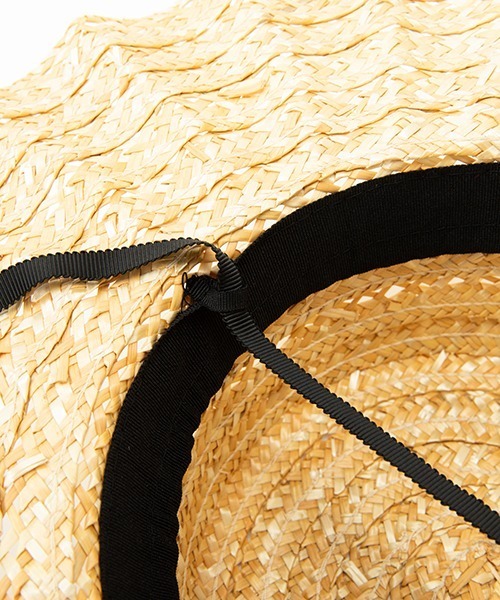 Casselini(キャセリーニ)の「Casselini(キャセリーニ)透かしなみなみハット(ハット・レディース・ブラック/ナチュラル・FREE)」の10枚目の写真