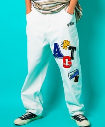A'gem（エージェム）の「『A'gem/エージェム』PATCH DENIM PT/ワッペンデニムパンツ（デニムパンツ）」
