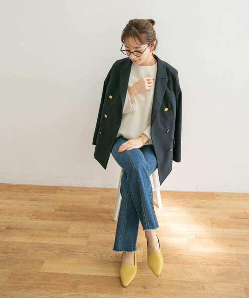 URBAN RESEARCH(アーバンリサーチ)の「ツイードフレアプルオーバー(Tシャツ/カットソー・レディース・ブラック/ネイビー/ホワイト系その他・FREE)」の11枚目の写真