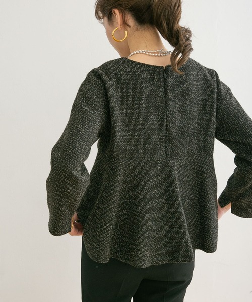 URBAN RESEARCH(アーバンリサーチ)の「ツイードフレアプルオーバー(Tシャツ/カットソー・レディース・ブラック/ネイビー/ホワイト系その他・FREE)」の12枚目の写真