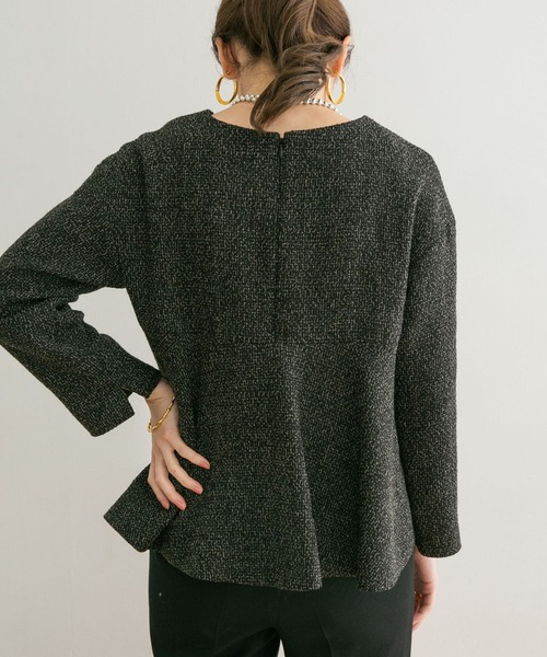 URBAN RESEARCH(アーバンリサーチ)の「ツイードフレアプルオーバー(Tシャツ/カットソー・レディース・ブラック/ネイビー/ホワイト系その他・FREE)」の13枚目の写真