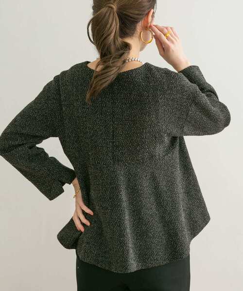 URBAN RESEARCH(アーバンリサーチ)の「ツイードフレアプルオーバー(Tシャツ/カットソー・レディース・ブラック/ネイビー/ホワイト系その他・FREE)」の14枚目の写真