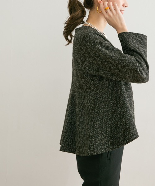 URBAN RESEARCH(アーバンリサーチ)の「ツイードフレアプルオーバー(Tシャツ/カットソー・レディース・ブラック/ネイビー/ホワイト系その他・FREE)」の15枚目の写真