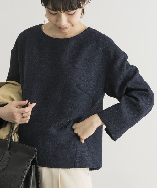 URBAN RESEARCH(アーバンリサーチ)の「ツイードフレアプルオーバー(Tシャツ/カットソー・レディース・ブラック/ネイビー/ホワイト系その他・FREE)」の19枚目の写真