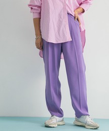 bohmal | 【@hidekanagao_×bohmalコラボ】タックセンタープレスワイドパンツ(スラックス)