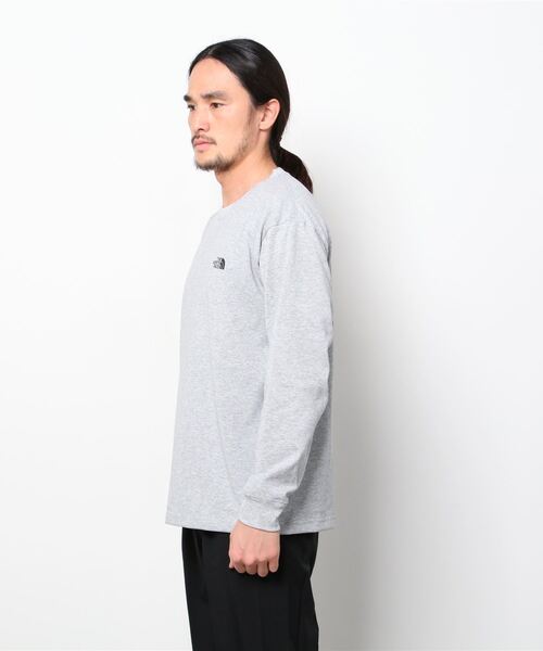 THE NORTH FACE(ザノースフェイス)の「THE NORTH FACE L/S BACK SQUARE LOGO TEE / ザ ノース フェイス ロングスリーブ バック スクエア ロゴ ティー(Tシャツ/カットソー・メンズ・ホワイト/ブラック/ネイビー/グレー・M/L/XL/S)」の13枚目の写真