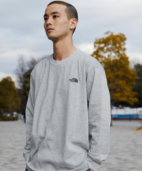 THE NORTH FACE(ザノースフェイス)の「THE NORTH FACE L/S BACK SQUARE LOGO TEE / ザ ノース フェイス ロングスリーブ バック スクエア ロゴ ティー(Tシャツ/カットソー・メンズ・ホワイト/ブラック/ネイビー/グレー・M/L/XL/S)」の1枚目の写真