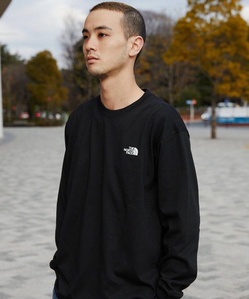 THE NORTH FACE(ザノースフェイス)の「THE NORTH FACE L/S BACK SQUARE LOGO TEE / ザ ノース フェイス ロングスリーブ バック スクエア ロゴ ティー(Tシャツ/カットソー・メンズ・ホワイト/ブラック/ネイビー/グレー・M/L/XL/S)」の3枚目の写真