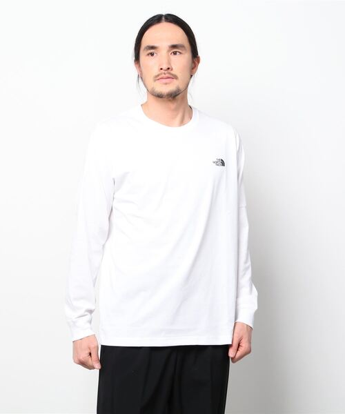 THE NORTH FACE(ザノースフェイス)の「THE NORTH FACE L/S BACK SQUARE LOGO TEE / ザ ノース フェイス ロングスリーブ バック スクエア ロゴ ティー(Tシャツ/カットソー・メンズ・ホワイト/ブラック/ネイビー/グレー・M/L/XL/S)」の10枚目の写真