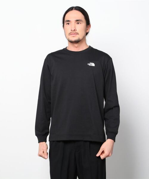 THE NORTH FACE(ザノースフェイス)の「THE NORTH FACE L/S BACK SQUARE LOGO TEE / ザ ノース フェイス ロングスリーブ バック スクエア ロゴ ティー(Tシャツ/カットソー・メンズ・ホワイト/ブラック/ネイビー/グレー・M/L/XL/S)」の11枚目の写真