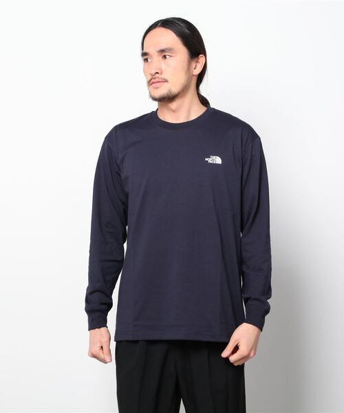 THE NORTH FACE(ザノースフェイス)の「THE NORTH FACE L/S BACK SQUARE LOGO TEE / ザ ノース フェイス ロングスリーブ バック スクエア ロゴ ティー(Tシャツ/カットソー・メンズ・ホワイト/ブラック/ネイビー/グレー・M/L/XL/S)」の9枚目の写真