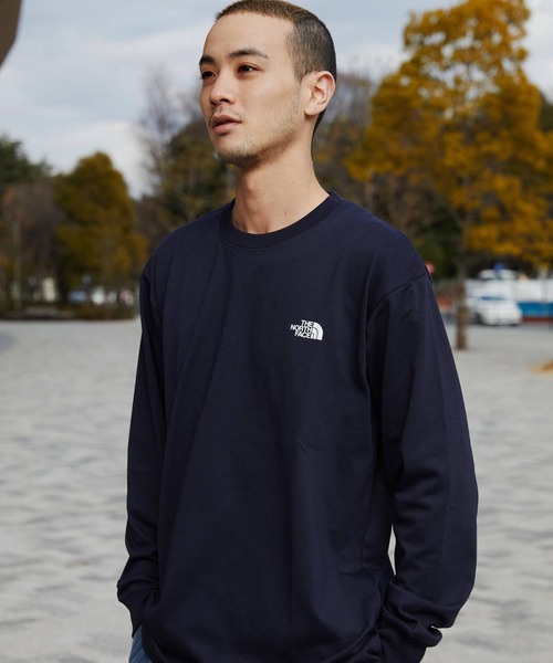 THE NORTH FACE(ザノースフェイス)の「THE NORTH FACE L/S BACK SQUARE LOGO TEE / ザ ノース フェイス ロングスリーブ バック スクエア ロゴ ティー(Tシャツ/カットソー・メンズ・ホワイト/ブラック/ネイビー/グレー・M/L/XL/S)」の5枚目の写真