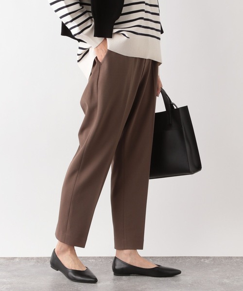 GLOBAL WORK（グローバルワーク）の「スゴラクカットイージーパンツ/262002（スラックス・レディース・グリーン/ブラウン系その他6/イエロー系その他4/オレンジ系その他6/ブラック/グリーン系その他6/ダークグレー/オレンジ系その他3/グリーン系その他7/ピンク/ネイビー・MEDIUM/LARGE）」の4枚目の写真