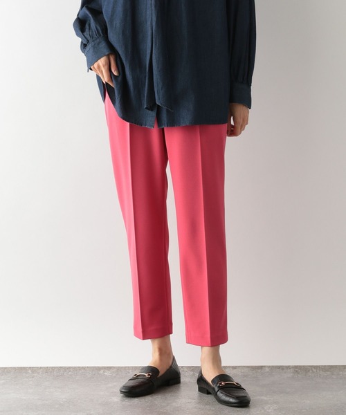 GLOBAL WORK（グローバルワーク）の「スゴラクカットイージーパンツ/262002（スラックス・レディース・グリーン/ブラウン系その他6/イエロー系その他4/オレンジ系その他6/ブラック/グリーン系その他6/ダークグレー/オレンジ系その他3/グリーン系その他7/ピンク/ネイビー・MEDIUM/LARGE）」の15枚目の写真