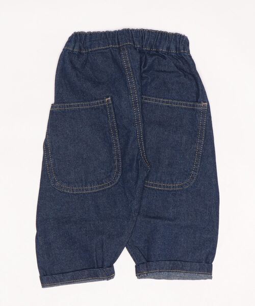 Life Support Products（ライフサポートプロダクツ）の「【コットンUSA】ビッグポケットデニムパンツ（80～160cm）（デニムパンツ・キッズ・ネイビー/ストライプ/キナリ・90/100/110/120/80/130/95/140/150/160）」の7枚目の写真