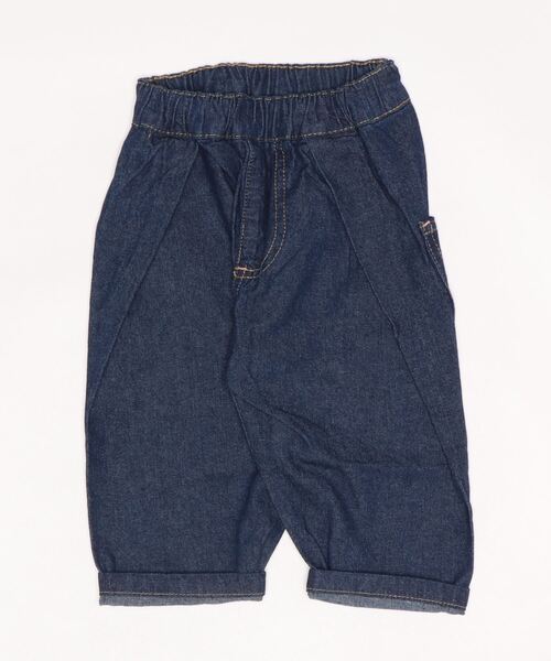 Life Support Products（ライフサポートプロダクツ）の「【コットンUSA】ビッグポケットデニムパンツ（80～160cm）（デニムパンツ・キッズ・ネイビー/ストライプ/キナリ・90/100/110/120/80/130/95/140/150/160）」の6枚目の写真