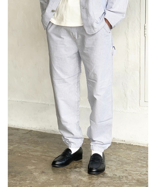 SMITH'S(スミス)の「【コットン100% オックス ウエストゴム】SMITH'S AMERICAN LOFAR PANTS(その他パンツ・メンズ・サックスブルー/その他・MEDIUM/LARGE/S)」の4枚目の写真