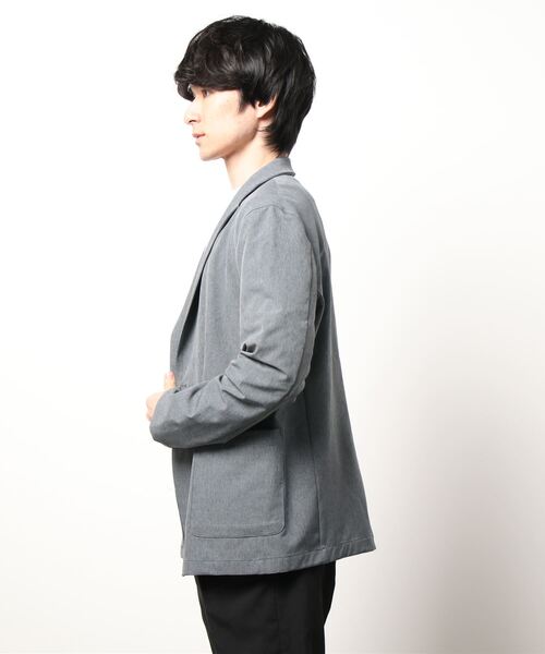 semantic design（セマンティックデザイン）の「セマンティックデザイン アクティブストレッチ 2ボタンジャケット (セットアップ可能)（セットアップ・メンズ・ブラック/グレー系その他2・MEDIUM/LARGE）」の3枚目の写真