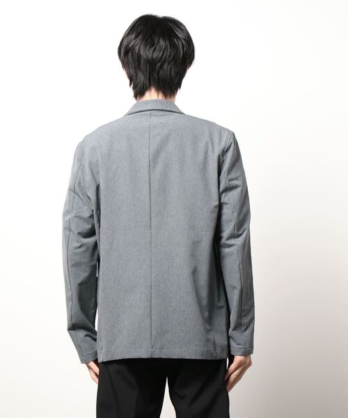 semantic design（セマンティックデザイン）の「セマンティックデザイン アクティブストレッチ 2ボタンジャケット (セットアップ可能)（セットアップ・メンズ・ブラック/グレー系その他2・MEDIUM/LARGE）」の4枚目の写真