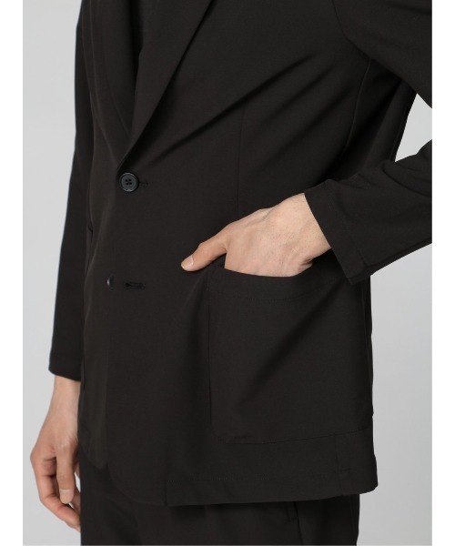 semantic design（セマンティックデザイン）の「セマンティックデザイン アクティブストレッチ 2ボタンジャケット (セットアップ可能)（セットアップ・メンズ・ブラック/グレー系その他2・MEDIUM/LARGE）」の22枚目の写真