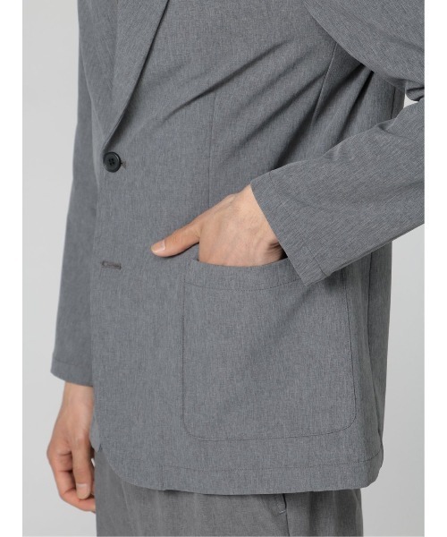 semantic design（セマンティックデザイン）の「セマンティックデザイン アクティブストレッチ 2ボタンジャケット (セットアップ可能)（セットアップ・メンズ・ブラック/グレー系その他2・MEDIUM/LARGE）」の19枚目の写真