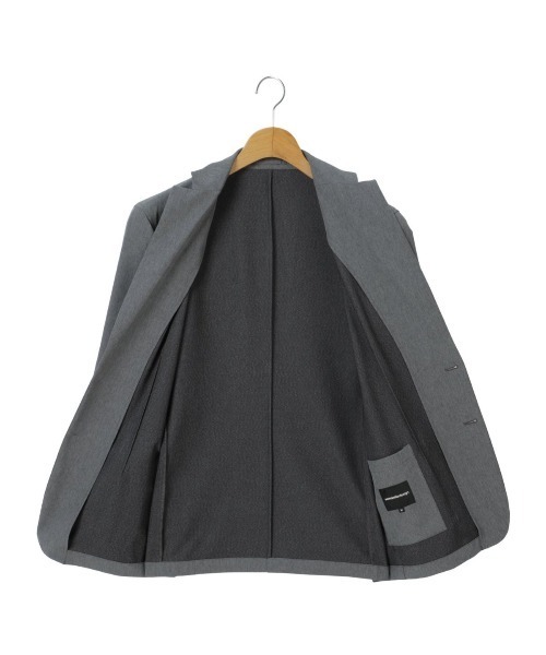 semantic design（セマンティックデザイン）の「セマンティックデザイン アクティブストレッチ 2ボタンジャケット (セットアップ可能)（セットアップ・メンズ・ブラック/グレー系その他2・MEDIUM/LARGE）」の12枚目の写真