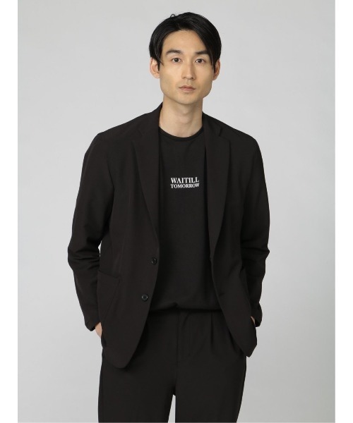 semantic design（セマンティックデザイン）の「セマンティックデザイン アクティブストレッチ 2ボタンジャケット (セットアップ可能)（セットアップ・メンズ・ブラック/グレー系その他2・MEDIUM/LARGE）」の6枚目の写真