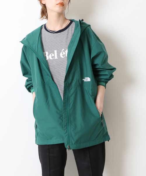 SLOBE IENA（スローブイエナ）の「【THE NORTH FACE/ノースフェイス】Compact ジャケット◆（ブルゾン・レディース・ブラック/ベージュ系その他/エメラルドブルー/グリーン・38）」の4枚目の写真