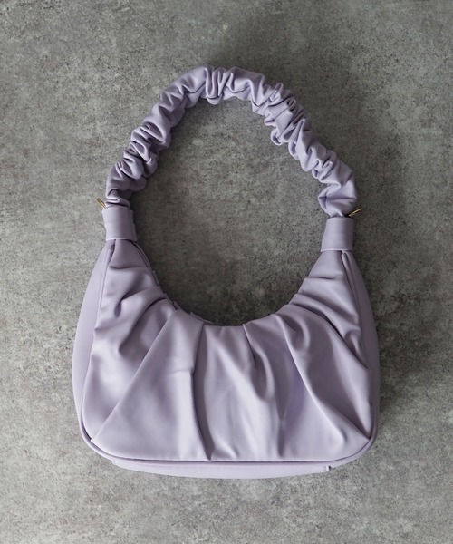 Riberry(リベリー)の「ラウンドギャザーバッグ(ハンドバッグ・レディース・ホワイト/ブルー/パープル/グリーン/ブラック/イエロー・FREE)」の16枚目の写真