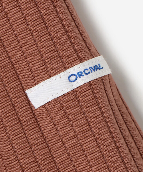 ORCIVAL（オーシバル）の「ORCIVAL | ボートネック5分袖リブTシャツ WOMEN（Tシャツ/カットソー・レディース・アイボリー/ネイビー/ピンク系その他/チャコール・1/2）」の9枚目の写真