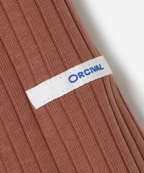 ORCIVAL（オーシバル）の「ORCIVAL | ボートネック5分袖リブTシャツ WOMEN（Tシャツ/カットソー・レディース・アイボリー/ネイビー/ピンク系その他/チャコール・1/2）」の21枚目の写真