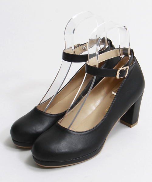 WEGO(ウィゴー)の「WEGO/ストラップパンプス(パンプス・レディース・ホワイト/ブラック/ネイビー・LARGE/MEDIUM)」の7枚目の写真