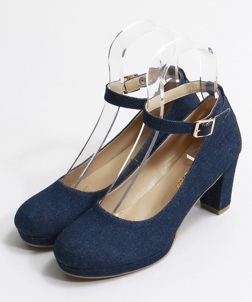 WEGO(ウィゴー)の「WEGO/ストラップパンプス(パンプス・レディース・ホワイト/ブラック/ネイビー・LARGE/MEDIUM)」の8枚目の写真