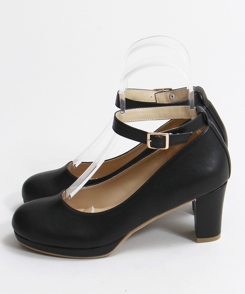 WEGO(ウィゴー)の「WEGO/ストラップパンプス(パンプス・レディース・ホワイト/ブラック/ネイビー・LARGE/MEDIUM)」の9枚目の写真