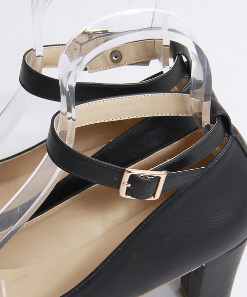 WEGO(ウィゴー)の「WEGO/ストラップパンプス(パンプス・レディース・ホワイト/ブラック/ネイビー・LARGE/MEDIUM)」の11枚目の写真